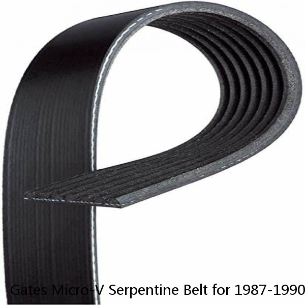 Gates Micro-V Serpentine Belt for 1987-1990 GMC S15 2.5L L4 Accessory Drive vs