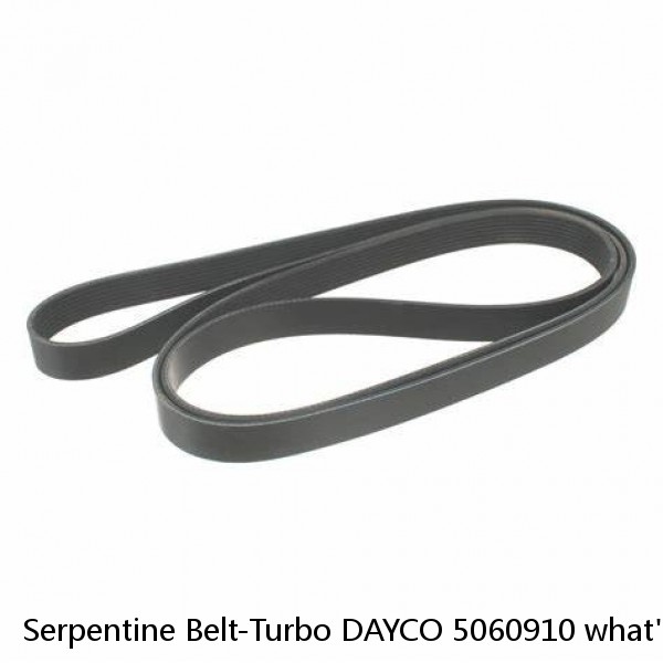 Serpentine Belt-Turbo DAYCO 5060910 what's the best belts to use