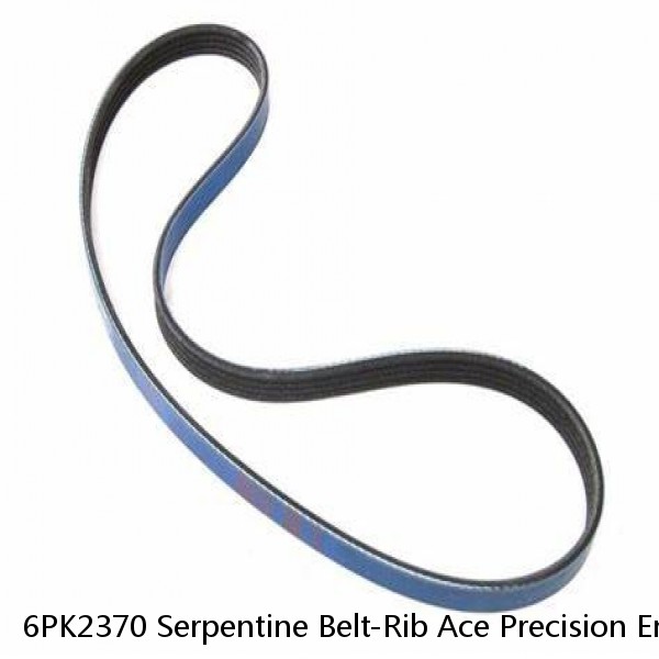 6PK2370 Serpentine Belt-Rib Ace Precision Engineered V-Ribbed Belt (Fits: Audi) #1 image