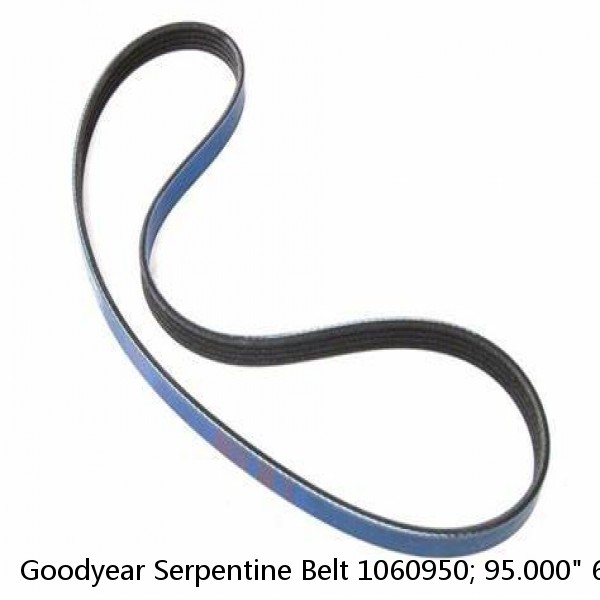 Goodyear Serpentine Belt 1060950; 95.000" 6-Rib Multi V-Belt EPDM (Fits: Audi) #1 image